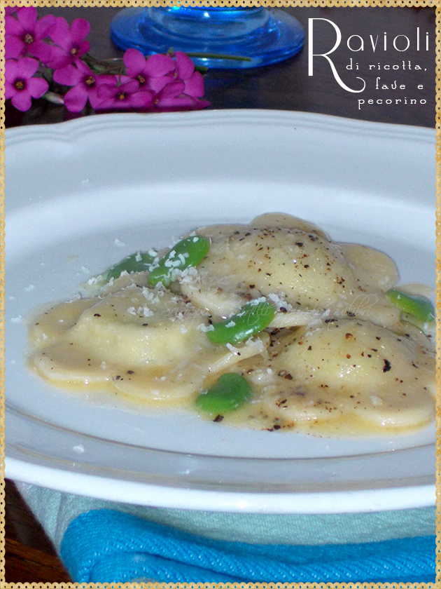 Ravioli Di Ricotta Fave Pecorino Romano E Pepe Nero Ricetta Ed