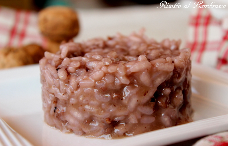 risotto lambrusco e salsiccia