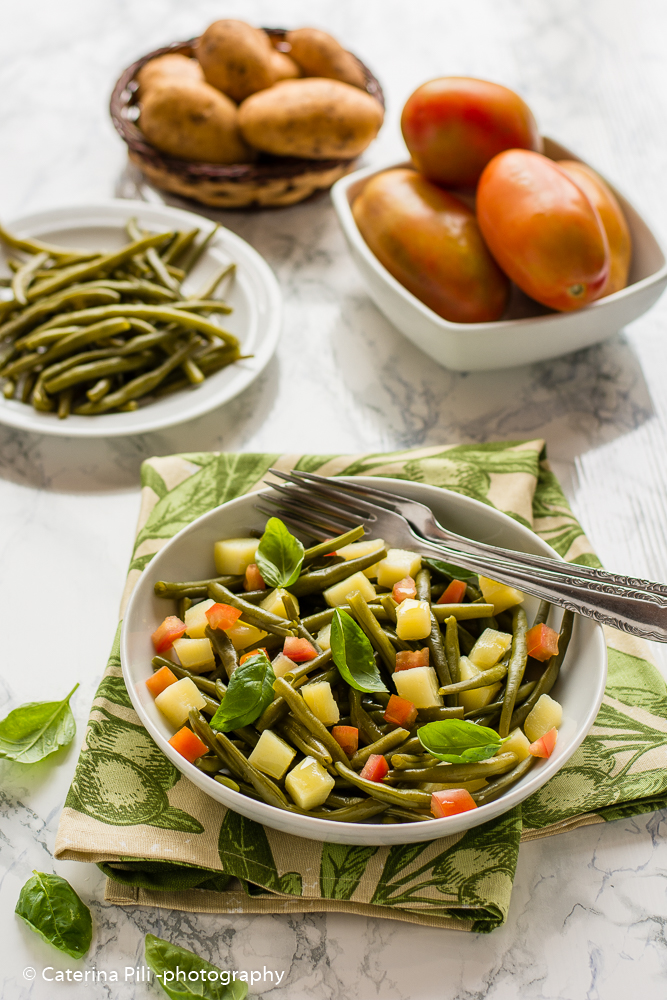 Insalata di patate e fagiolini con cottura light nel ...