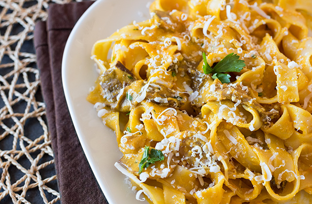 Pasta con zucca e porcini | Ricetta ed ingredienti dei Foodblogger italiani