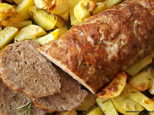 Polpettone di carne mista con patate, al forno | Ricetta ...