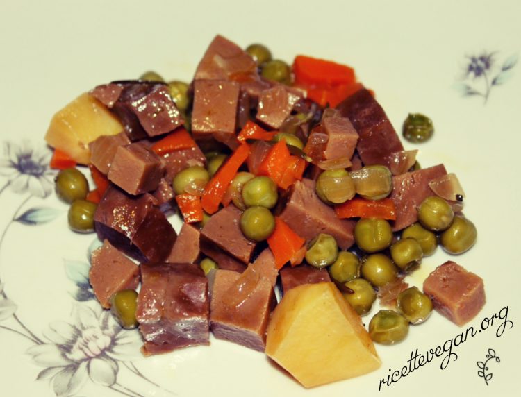 Seitan con Patate e Piselli Ricetta ed ingredienti dei Foodblogger