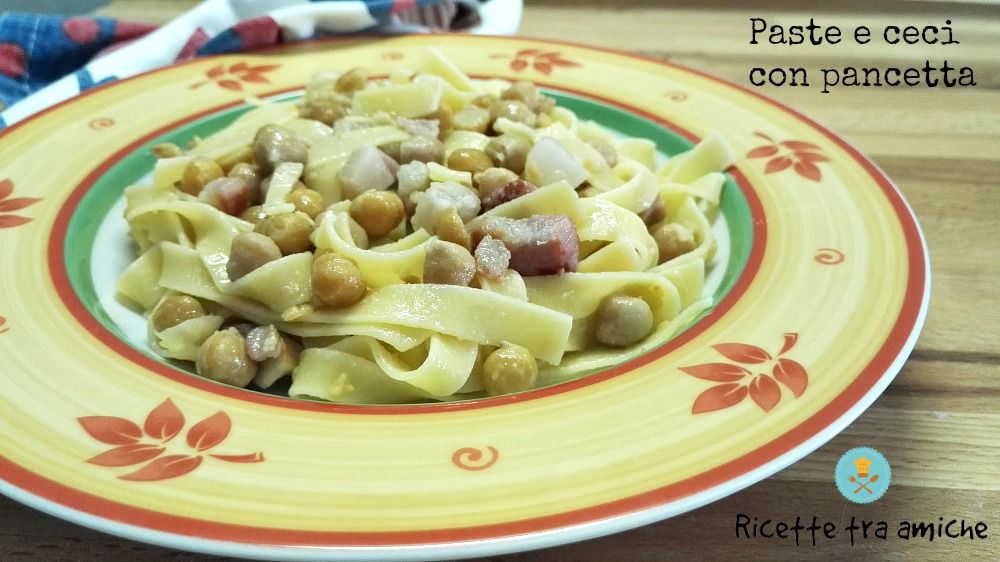 Pasta e ceci con pancetta Ricetta ed ingredienti dei Foodblogger italiani