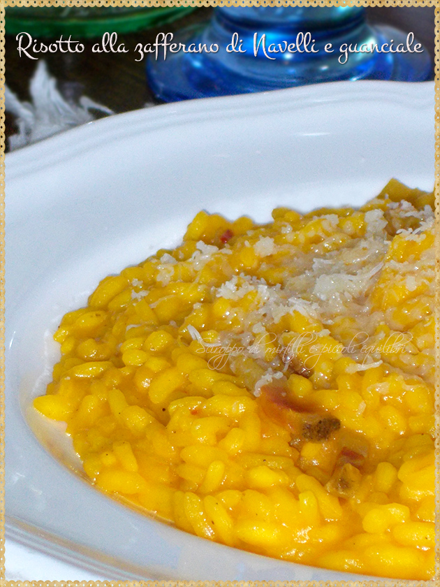 Risotto allo zafferano di Navelli e guanciale Ricetta ed ingredienti