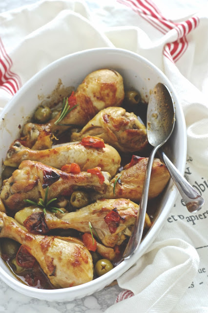 Cosce di pollo alla birra con olive e pomodorini | Ricetta ed ...