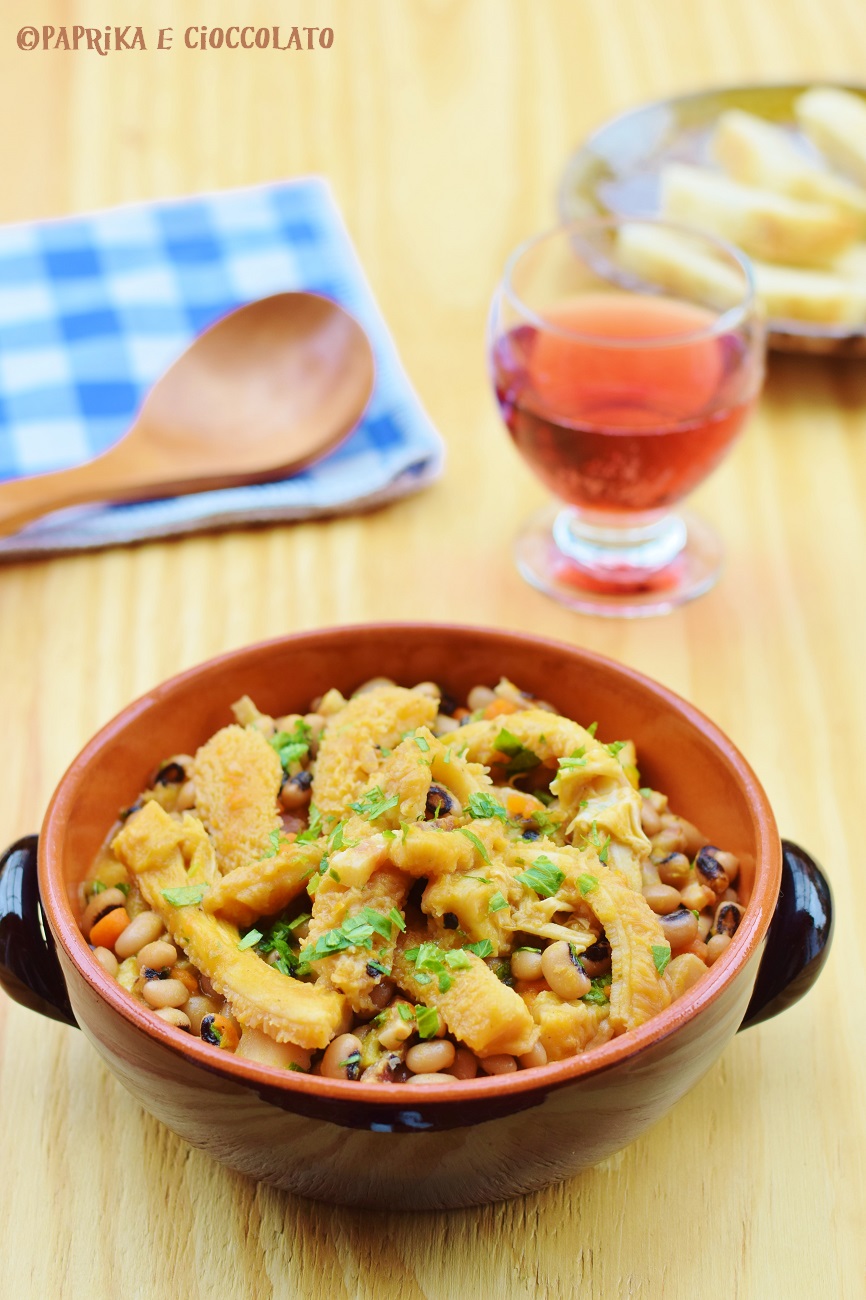 Trippa con fagioli in bianco e crostini di pane | Ricetta ...