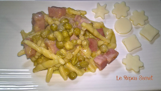 Trofie con piselli, prosciutto e sottilette | Ricetta ed ingredienti ...