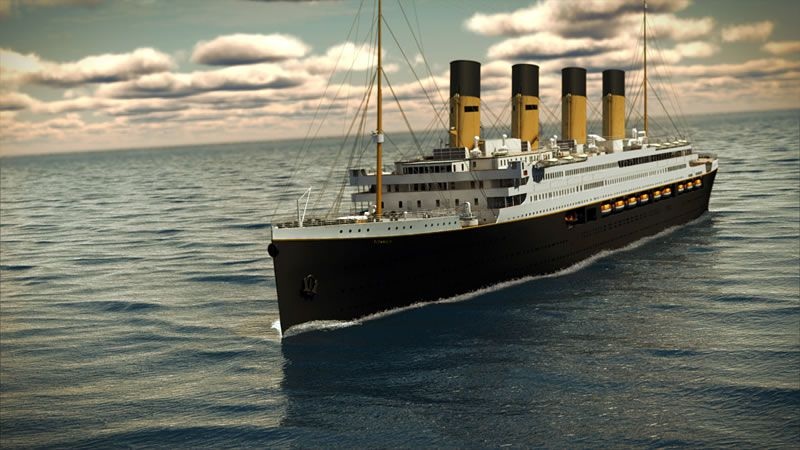 Titanic Paragonato A Una Nave Da Crociera