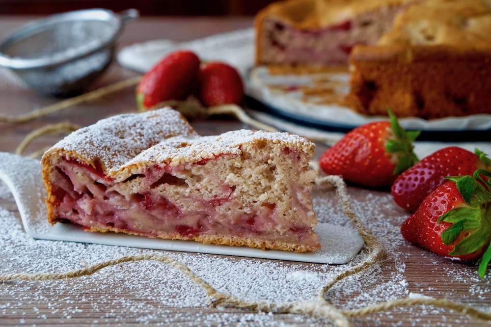 Torta alle Fragole Senza Grassi | Ricetta ed ingredienti ...