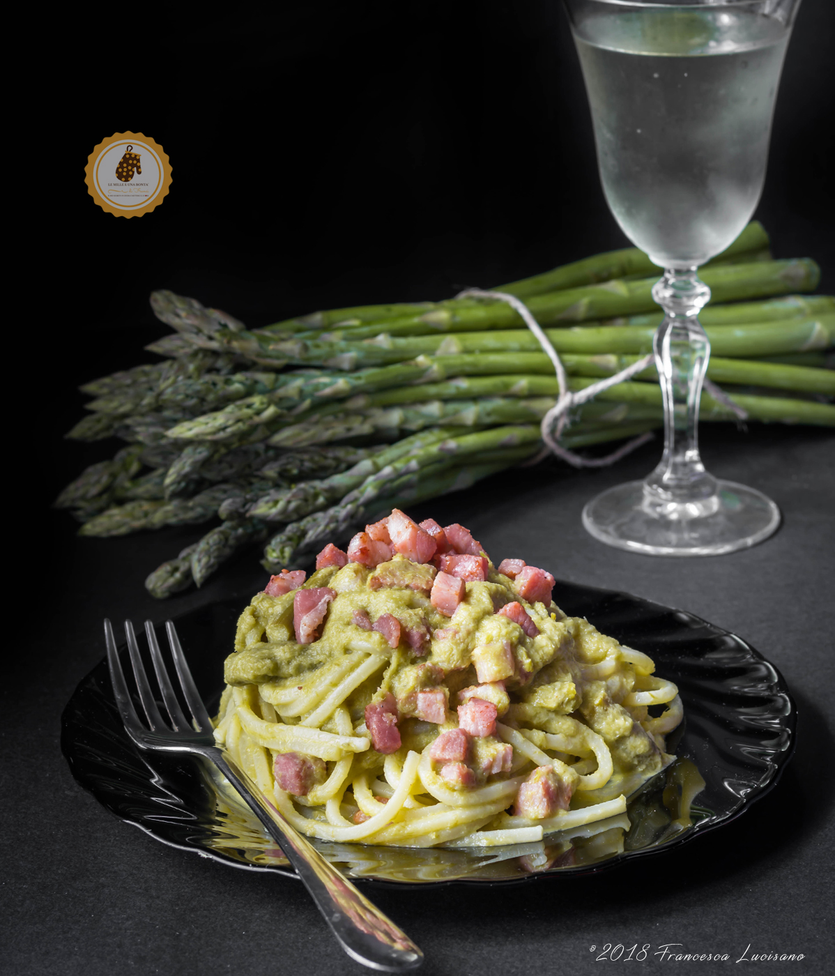Spaghetti con crema di asparagi e pancetta Ricetta ed ingredienti dei