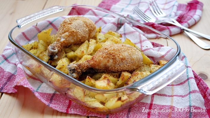 Cosce di pollo al forno con le patate | Ricetta ed ingredienti dei ...
