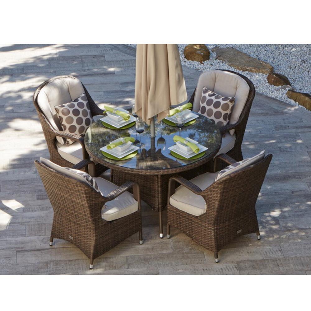 outdoor wicker patio dining set