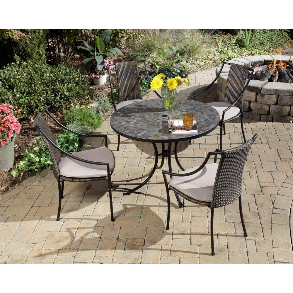 small round patio sets