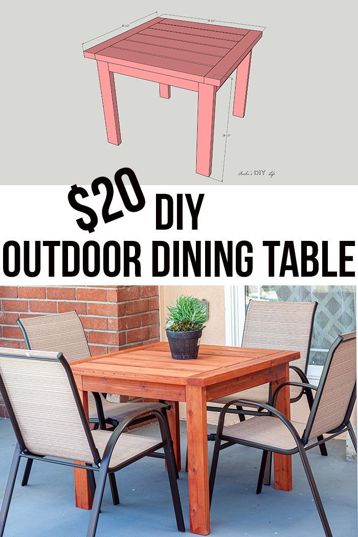 Simple Outdoor Dining Table Plans Ricetta ed ingredienti dei