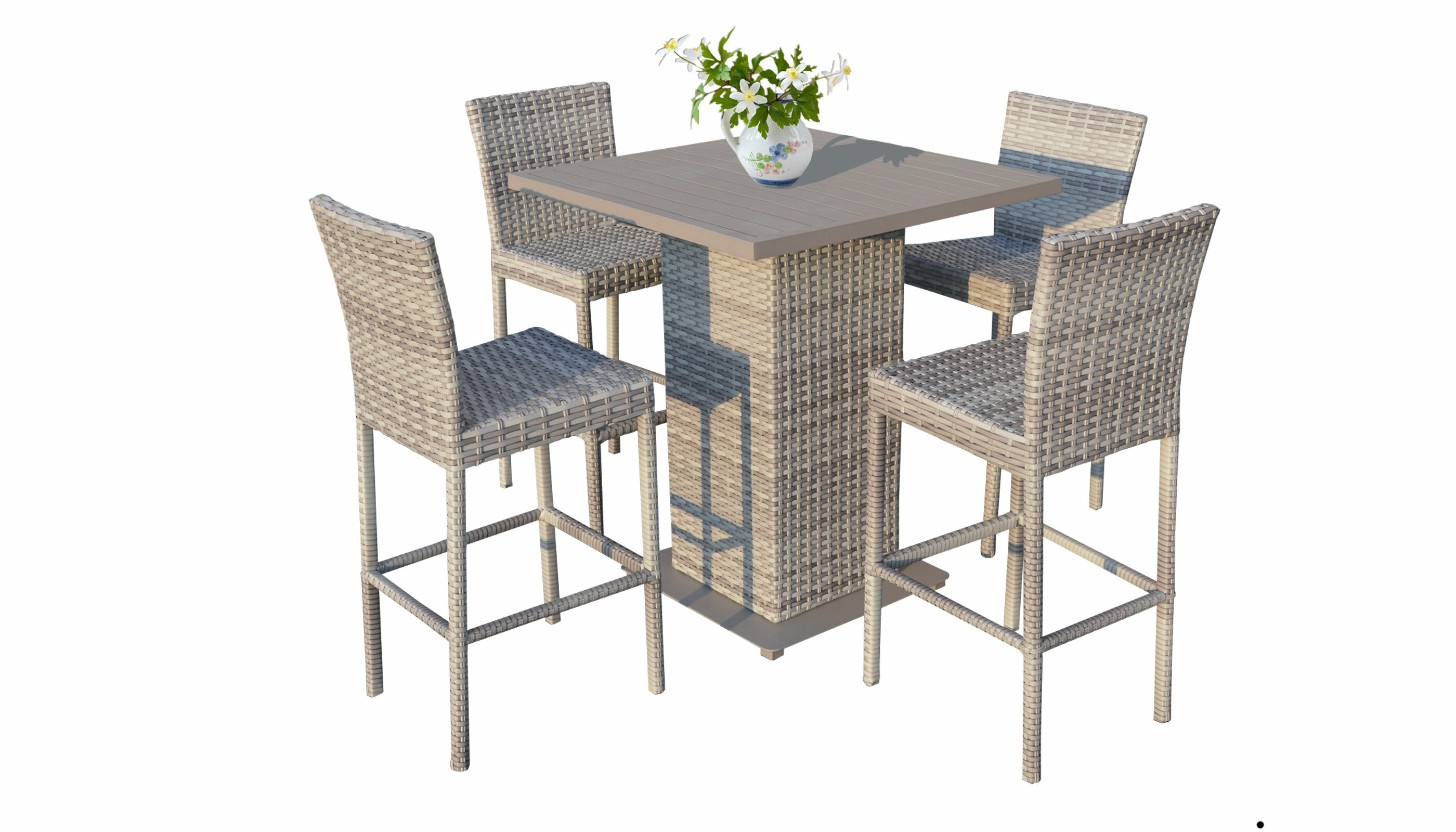 harper creek 5 piece high dining set