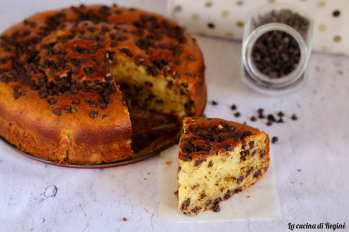 Torta Ricotta e Gocce di Cioccolato Soffice | Ricetta ed ingredienti ...